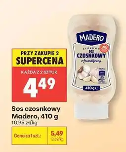 Biedronka Sos czosnkowy Madero , 410 g oferta