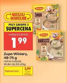 Biedronka Zupa Winiary, 48-75 g oferta