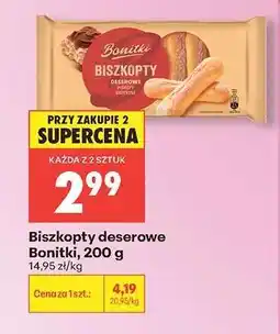 Biedronka Biszkopty deserowe Bonitki, 200 g oferta