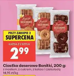 Biedronka Ciastka deserowe Bonitki, 200 g oferta