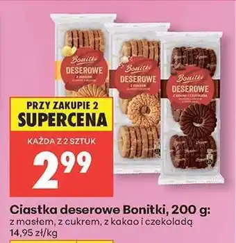 Biedronka Ciastka deserowe Bonitki, 200 g oferta