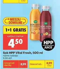 Biedronka Sok HPP Vital Fresh, 500 ml oferta
