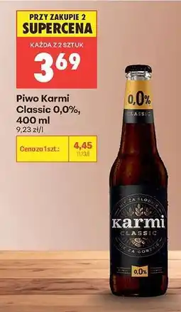 Biedronka Piwo Karmi Classic 0,0%, 400 ml oferta