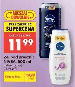 Biedronka Żel pod prysznic NIVEA 500 ml oferta