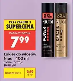 Biedronka Lakier do włosów NIUQI, 400 ml oferta