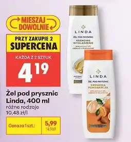 Biedronka Żel pod prysznic Linda, 400 ml oferta