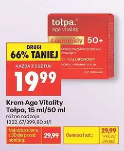 Biedronka Krem Age Vitality Tołpa, 15 ml/50 ml oferta