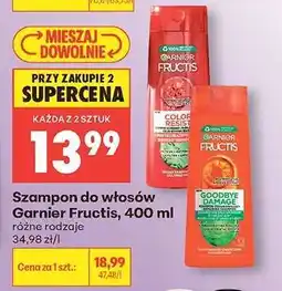 Biedronka Szampon do włosów Garnier Fructis, 400 ml oferta