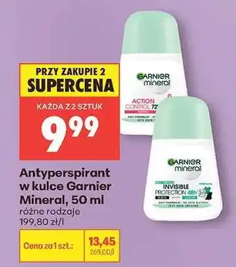 Biedronka Antyperspirant w kulce Garnier Mineral, 50 ml oferta