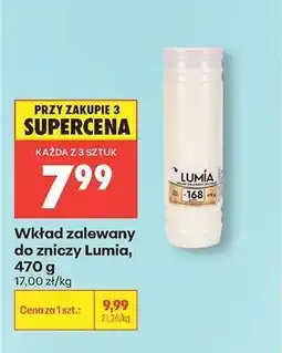 Biedronka Wkład zalewany do zniczy Lumia, 470 g oferta