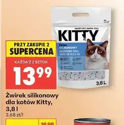Biedronka Żwirek silikonowy dla kotów Kitty, 3,8 l oferta
