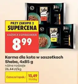 Biedronka Karma dla kota w saszetkach Sheba , 4x85 g oferta