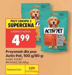 Biedronka Przysmak dla psa Activ Pet, 100 g/80 g oferta