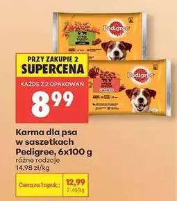Biedronka Karma dla psa w saszetkach Pedigree, 6x100 g oferta