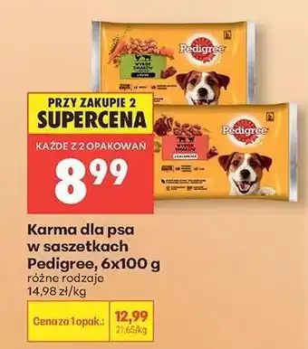 Biedronka Karma dla psa w saszetkach Pedigree, 6x100 g oferta