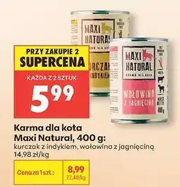Biedronka Karma dla kota Maxi Natural, 400 g oferta