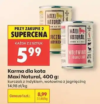 Biedronka Karma dla kota Maxi Natural, 400 g oferta