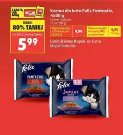 Biedronka Karma dla kota Felix Fantastic 4x85 g oferta
