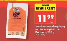 Biedronka Łosoś norweski wędzony na zimno w plastrach Marinero , 100 g oferta