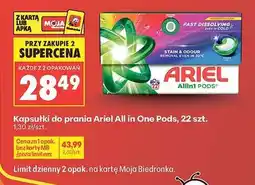 Biedronka Ariel All in One Pods, 22 szt oferta