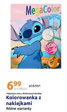 Action Disney MegaColor Kolorowanka z naklejkami oferta