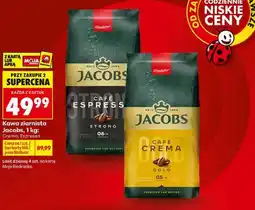 Biedronka Kawa ziarnista Jacobs, 1 kg: Crema, Espresso oferta
