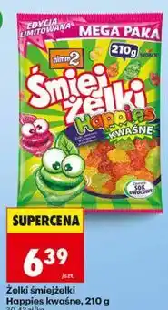 Biedronka Żelki śmiejżelki Happies kwaśne oferta