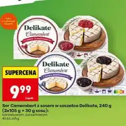 Biedronka Ser Camembert z sosem w saszetce Delikate oferta