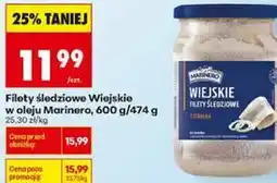 Biedronka Filety śledziowe Wiejskie w oleju Marinero oferta