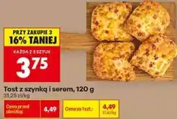 Biedronka Tost z szynką i serem oferta