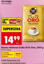 Biedronka Kawa mielona Cafe d'Or Oro oferta