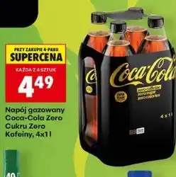 Biedronka Napój gazowany Coca-Cola Zero Cukru Zero Kofeiny oferta