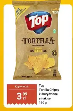 Biedronka Tortilla Chipsy kukurydziane smak ser Top oferta