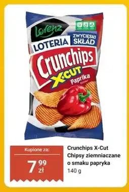 Biedronka Chipsy ziemniaczane Lorenz Crunchips X-Cut o smaku papryka oferta
