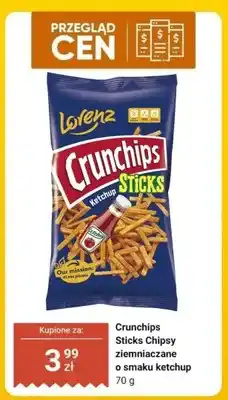 Biedronka Chipsy ziemniaczane Lorenz Crunchips Sticks o smaku ketchup oferta