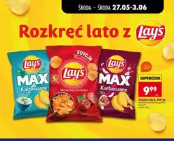 Biedronka Chipsy Lay's MAX Karbowane tzatziki oferta