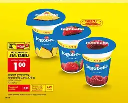 Biedronka Jogurt owocowy Jogobella Zott malina oferta