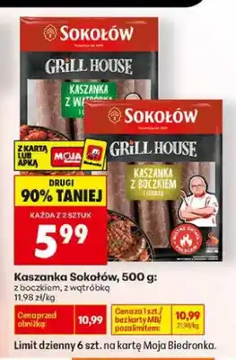 Biedronka Kaszanka z boczkiem Sokołów oferta