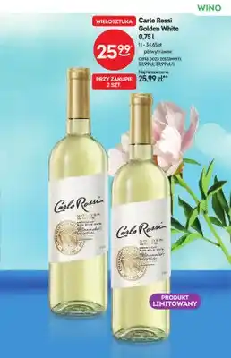 Wino Carlo Rossi Golden White półwytrawne