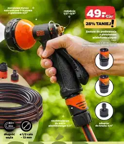 Netto Zestaw do podlewania z pistoletem wielofunkcyjnym BLACK+DECKER oferta