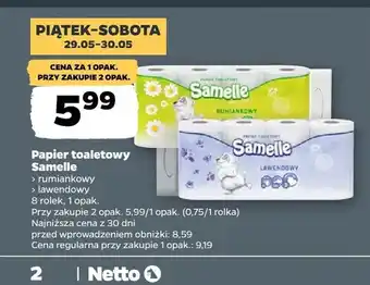 Papier toaletowy Samelle rumiankowy