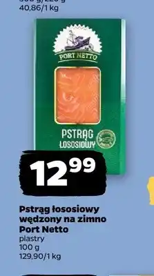 Netto Pstrąg łososiowy wędzony na zimno plastry Port Netto oferta
