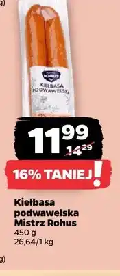 Netto Kiełbasa podwawelska Mistrz Rohus oferta