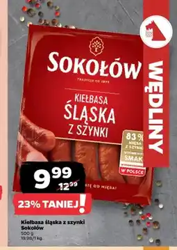 Netto Kiełbasa śląska z szynki Sokołów oferta