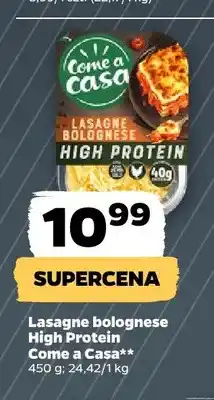 Netto Lasagne bolognese High Protein Come a Casa oferta