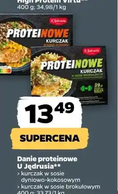 Netto Danie proteinowe U Jędrusia kurczak w sosie dyniowo-kokosowym oferta