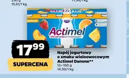 Netto Napój jogurtowy o smaku wieloowocowym Actimel Danone 12-pak oferta