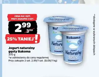 Netto Jogurt naturalny gęsty Bakoma oferta