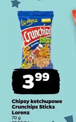 Netto Chipsy ketchupowe Crunchips Sticks Lorenz oferta