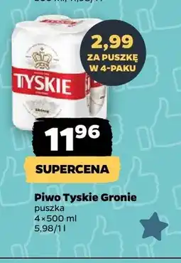 Netto Piwo Tyskie Gronie 4-pak oferta